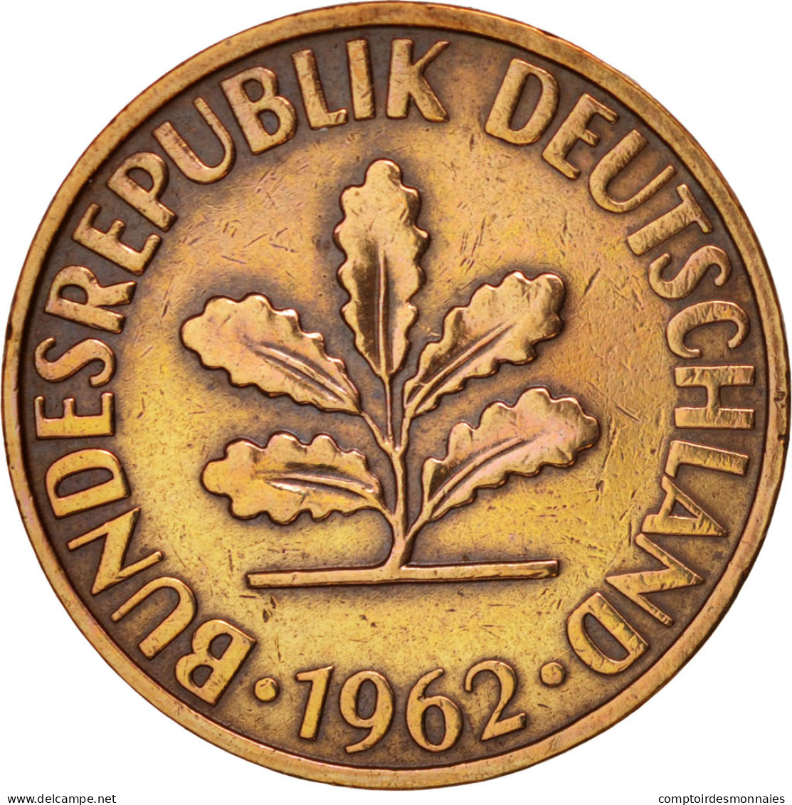 Monnaie, République Fédérale Allemande, 2 Pfennig, 1962, Munich, TTB, Bronze - 2 Pfennig