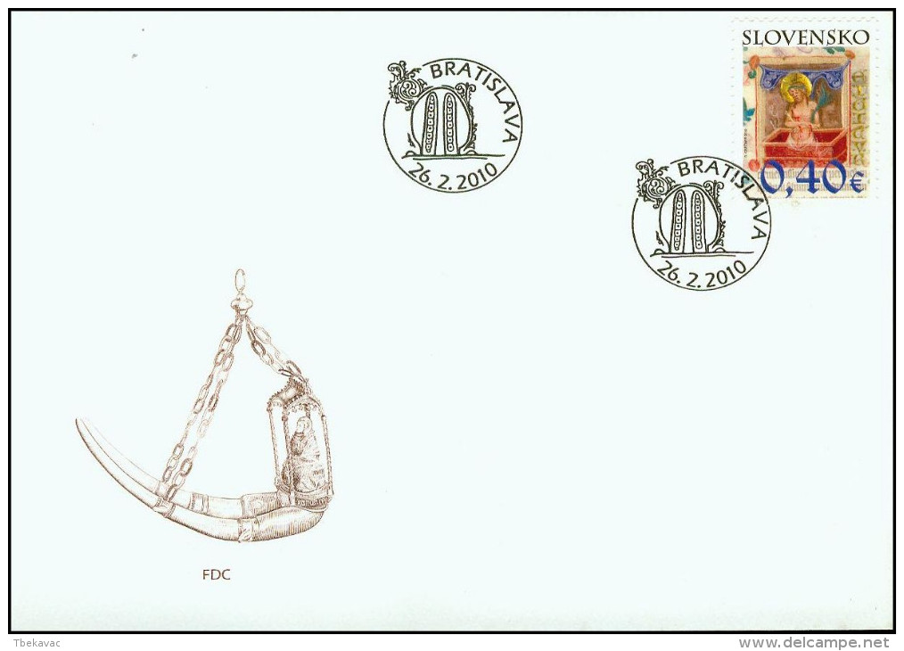 Slovakia 2010, FDC Cover Easter Mi.# 631, Ref.bbzg - FDC