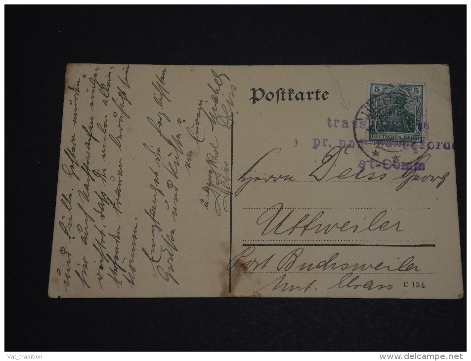 FRANCE / ALLEMAGNE  - Oblitération De Lutzerstein Sur Carte Postale En 1914 ( Occupation Allemande) - A Voir - L 67 - Lettres & Documents