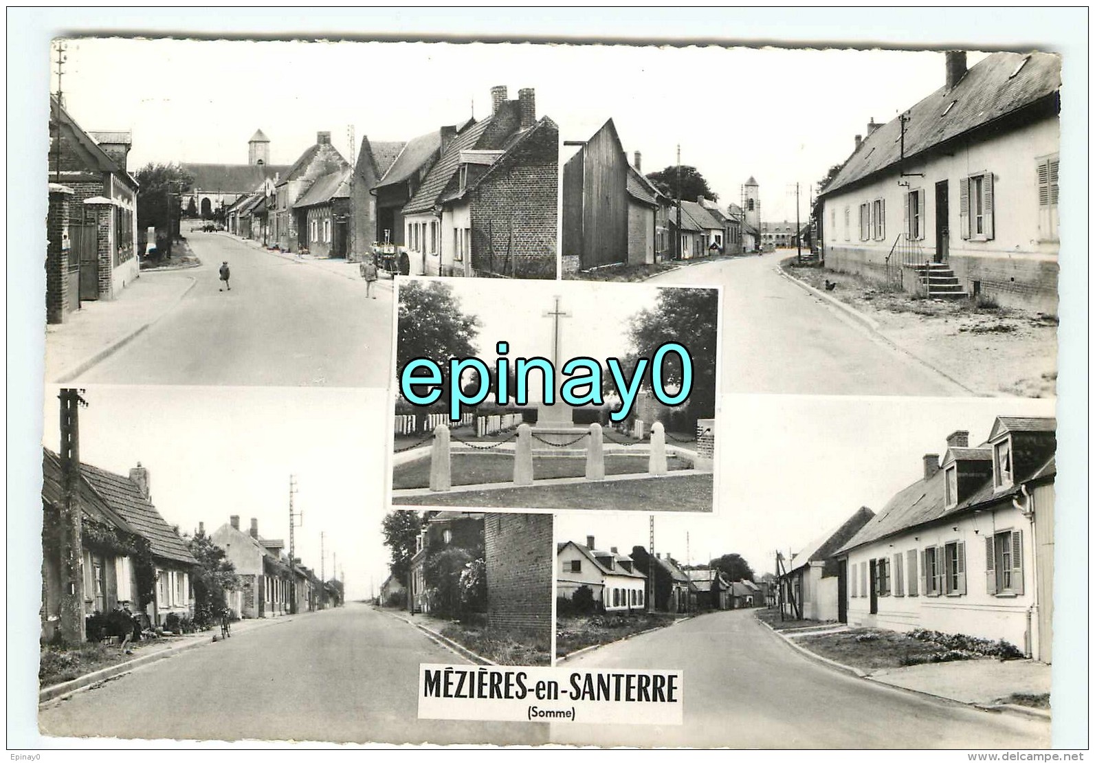 B - 80 - MEZIERES EN SANTERRE -  PRIX FIXE  - Vue Sue Le Village - Carte Mutivues - édition Combier - Autres & Non Classés