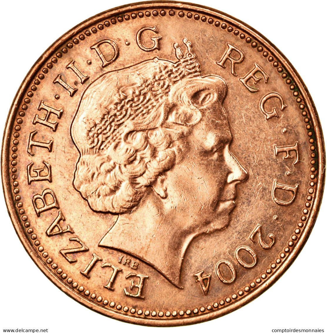 Monnaie, Grande-Bretagne, Elizabeth II, 2 Pence, 2004, TTB+, Copper Plated - 2 Pence & 2 New Pence