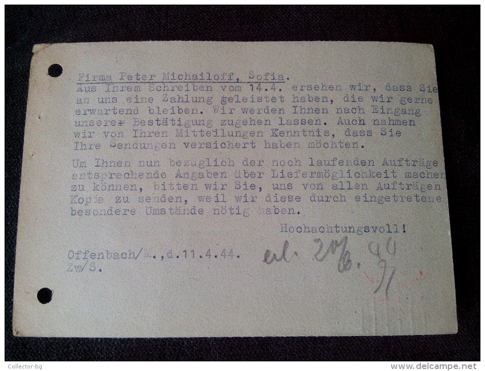 ULTRA RARE 1943 MAX KOHLER GG CENSORED SEAL RED STAMP 6 DEUTSCHEREICH RADEBERG POSTCARD - Radeberg