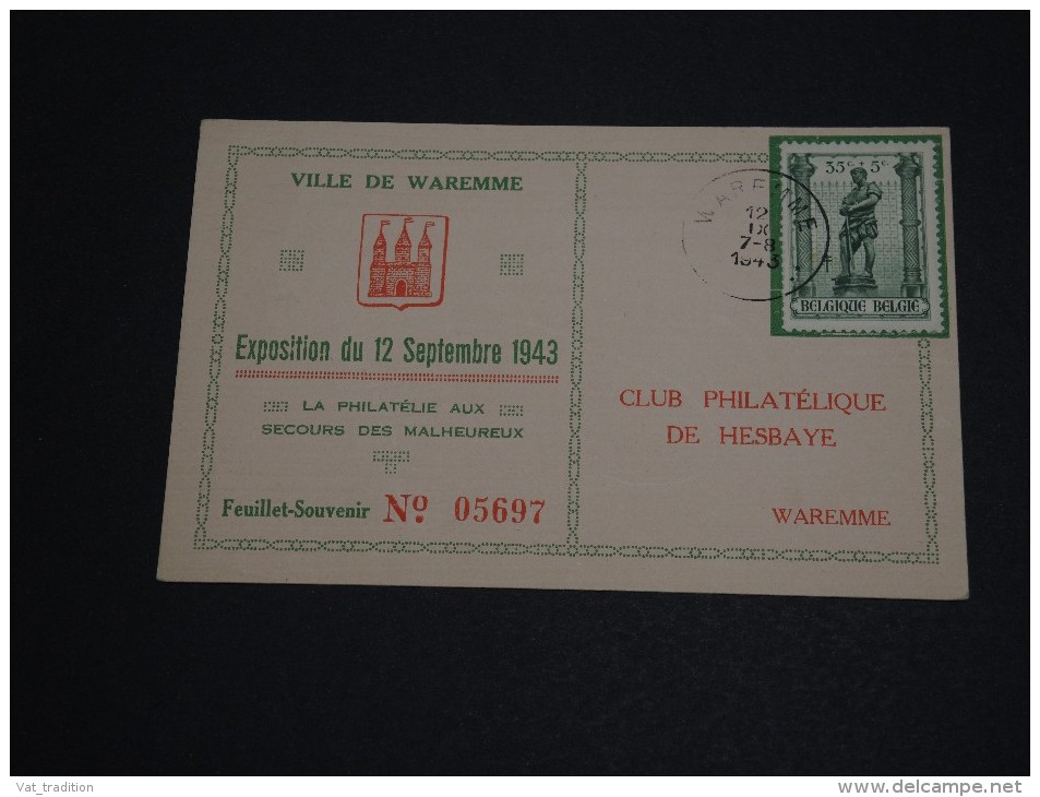 BELGIQUE - Entier Postal De Waremme En 1943 ( Avec Timbre En Plus) - A Voir - L 85 - Illustrated Postcards (1971-2014) [BK]