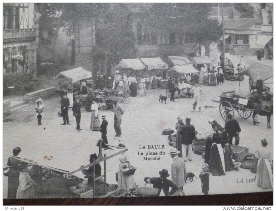 CPA 44 Loire Atlantique La Baule La Place Du Marché - La Baule-Escoublac