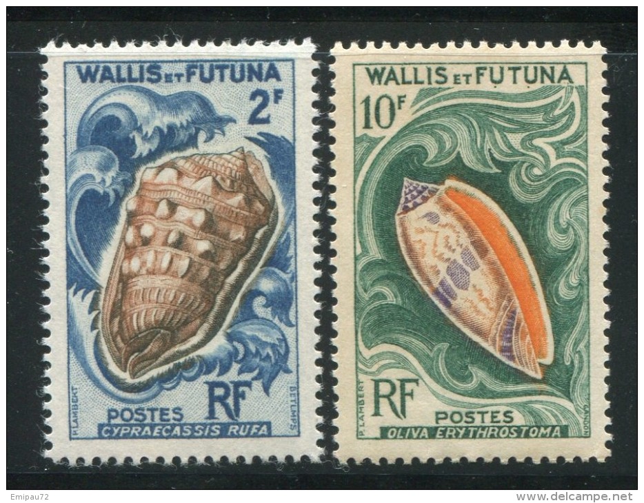 WALLIS ET FUTUNA- Y&T N°164 Et 166- Neufs Sans Gomme (coquillages) - Nuovi