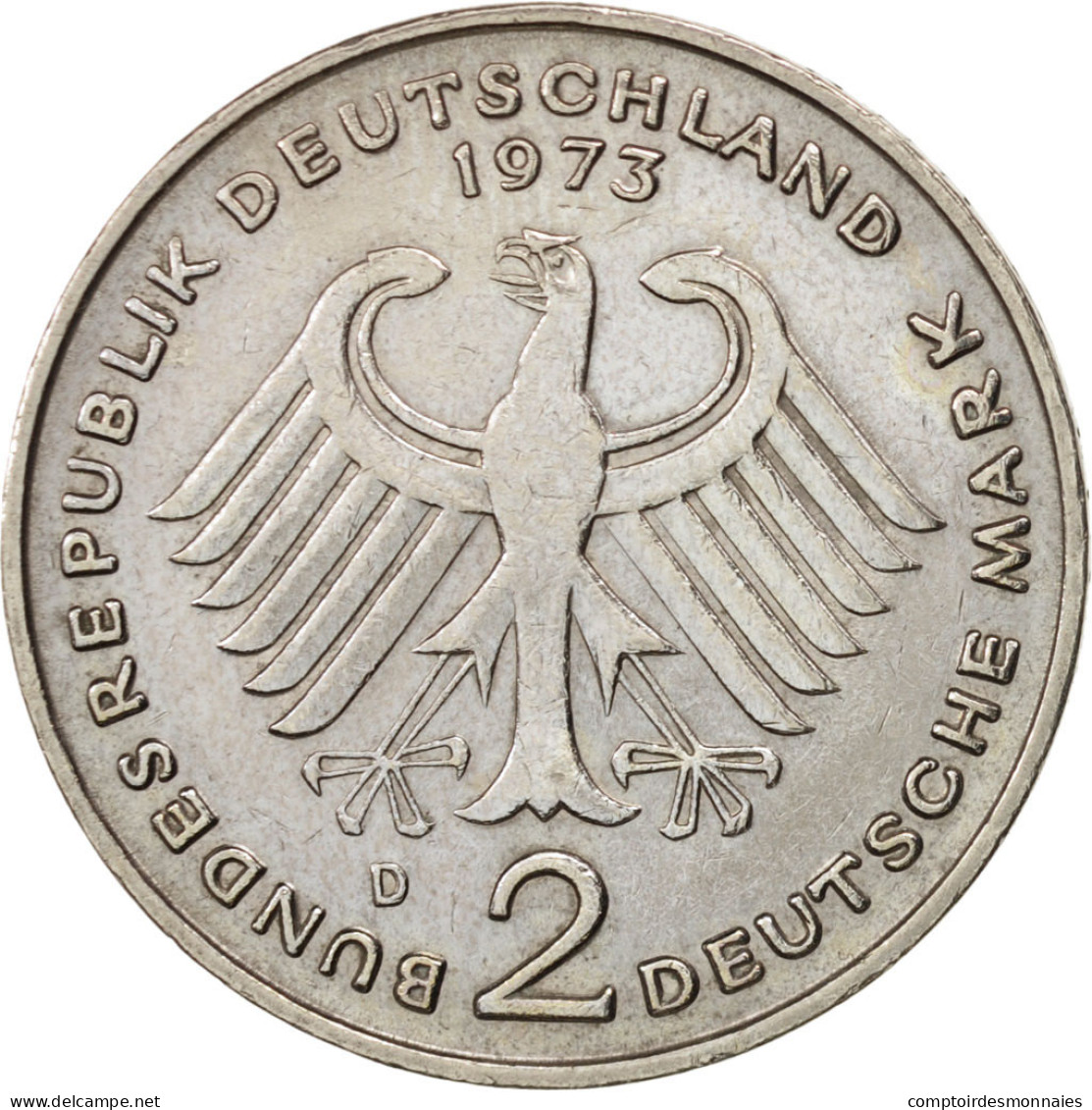 Monnaie, République Fédérale Allemande, 2 Mark, 1973, Munich, TTB - 2 Mark