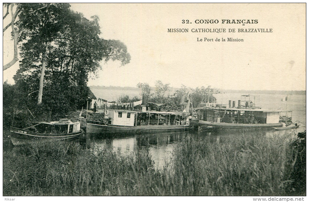 CONGO(BRAZZAVILLE) BATEAU A VAPEUR - Brazzaville