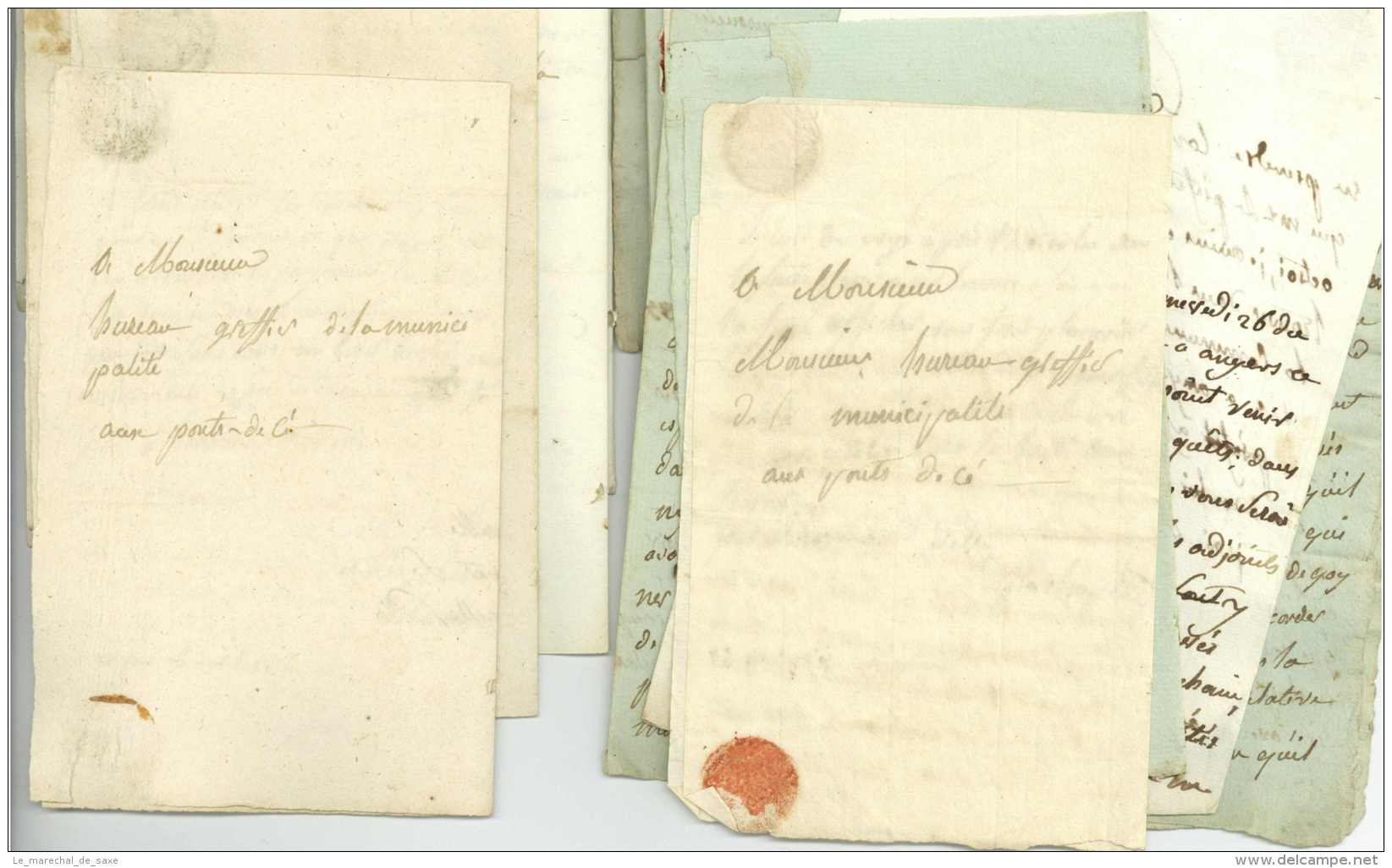 ANGERS - LES-PONTS-DE-CE - Ensemble De 39 Lettres 1813/1814 - La Chapelle - Bel Ensemble - Documents Historiques