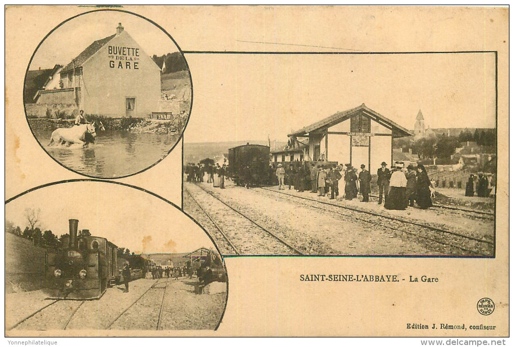 21 - COTE D'OR - Saint Seine L'Abbaye - Gare - Chemin De Fer - Train - Autres & Non Classés