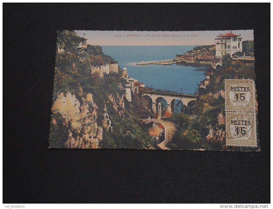 MONACO - Oblitération De Monaco Sur Carte Postale 1938 - Affranchissement Plaisant - A Voir - L 95 - Brieven En Documenten