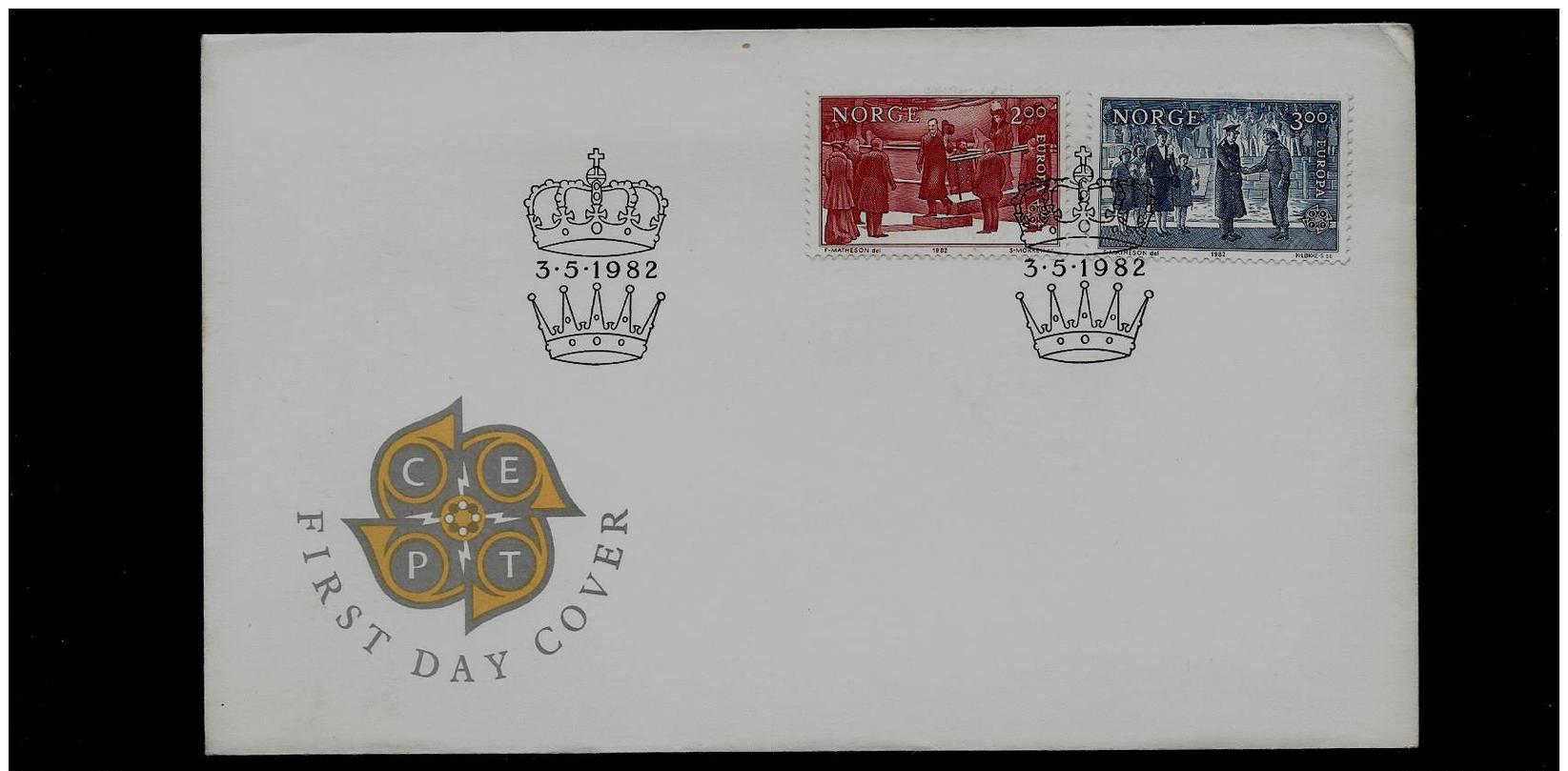 FDC -  EUROPA CEPT  - 1982 -  NORWAY       ** - 1982