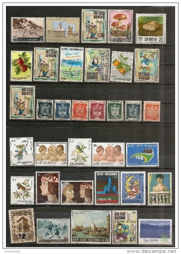 San Marino: Lotto Di 66 Pezzi, Lot De 66 Pièces, Lot Of 66 Pieces, 2 Scan - Collections, Lots & Séries