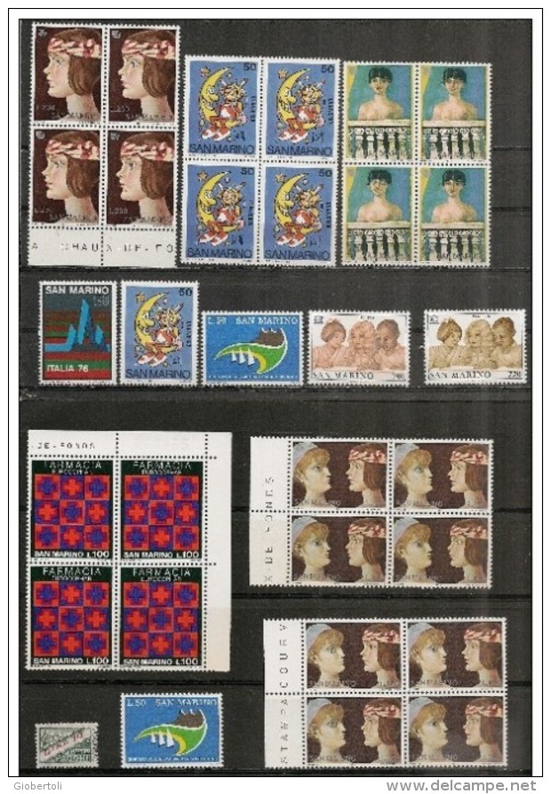 San Marino: Lotto Di 66 Pezzi, Lot De 66 Pièces, Lot Of 66 Pieces, 2 Scan - Collections, Lots & Series