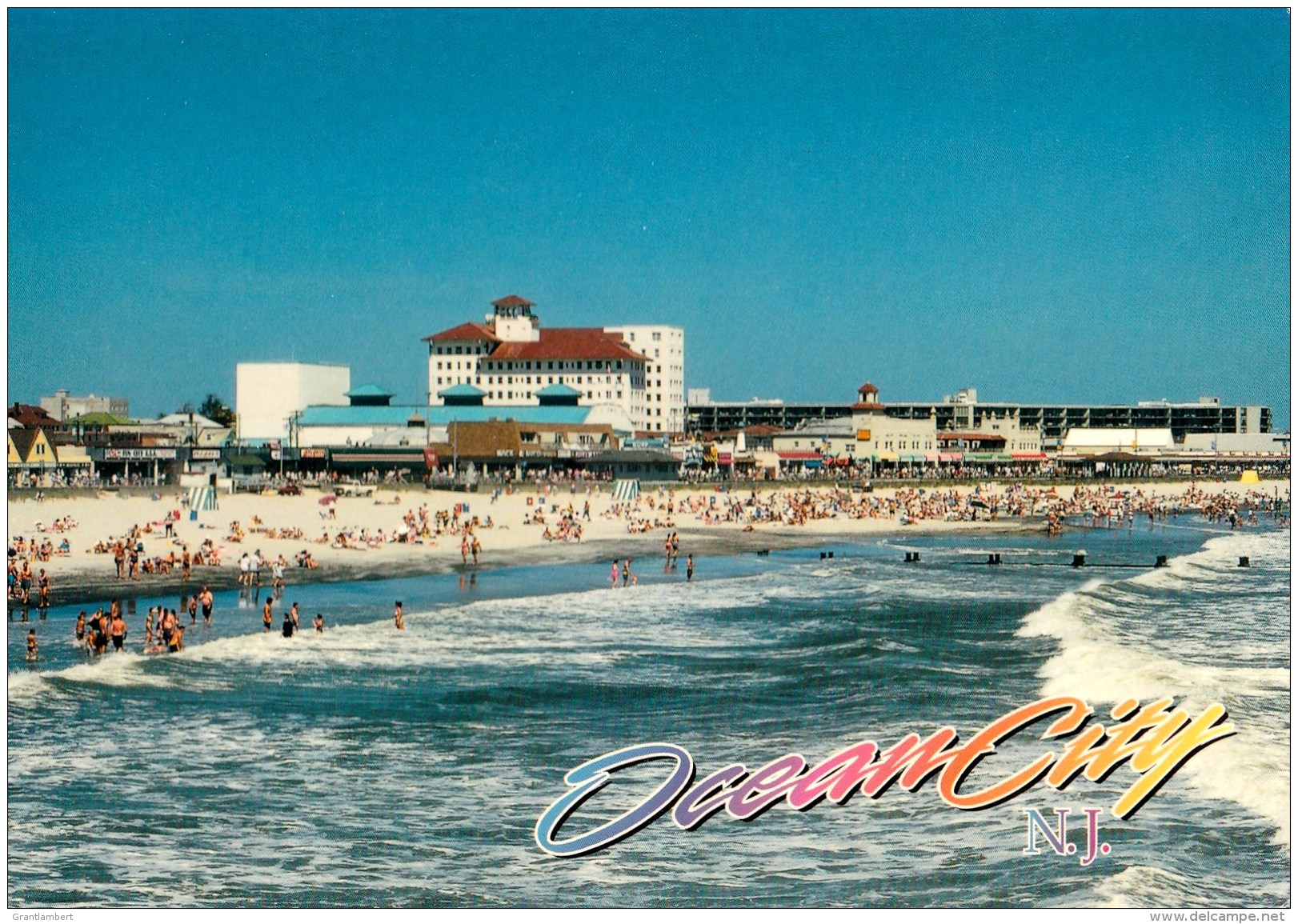 The Flanders Hotel, Beach, Ocean City, Maryland - Scenic Designs 76002 Unused - Ocean City