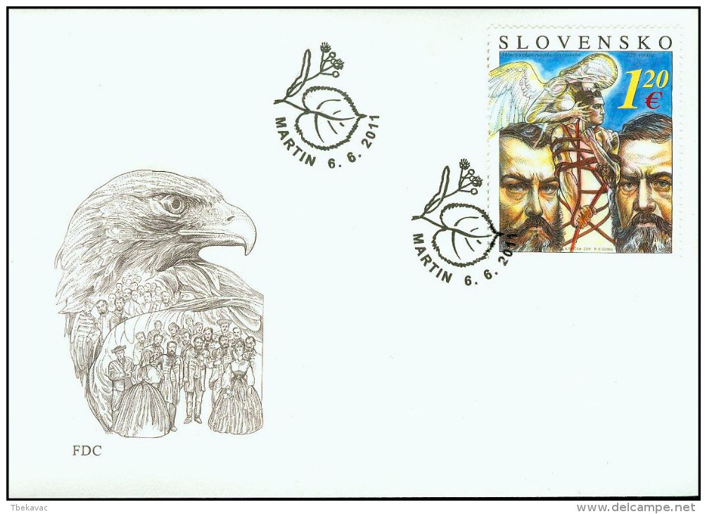 Slovakia 2011, FDC Cover Memorandum Of The Slovak Nation Mi.# 663, Ref.bbzg - FDC