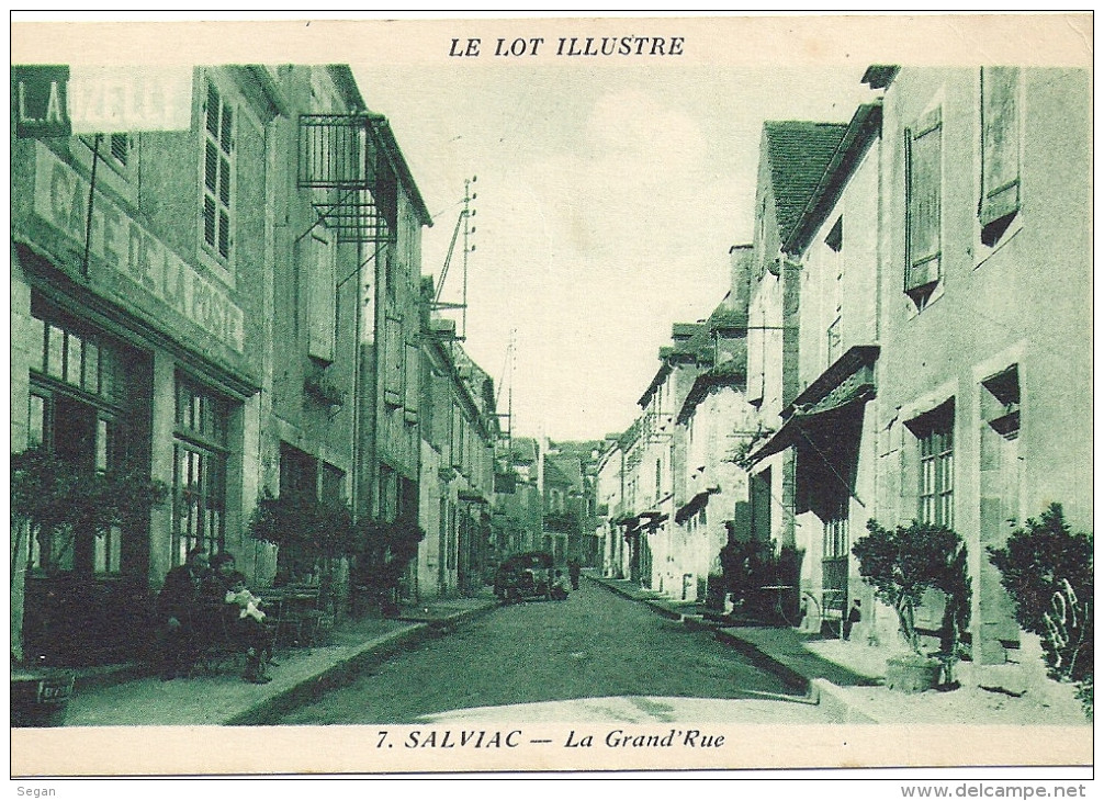 SALVIAC    LA GRAND RUE    CARTE RARE - Salviac