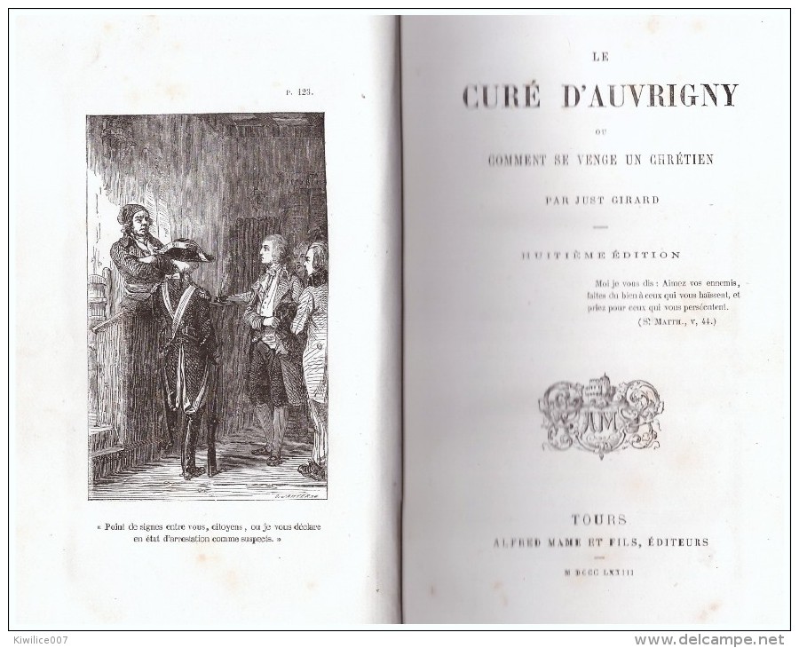 Le Cure D´auvrigny - Ou Comment Se Venge Un Chretien - 8eme Edition GIRARD JUST 1873 - 1801-1900