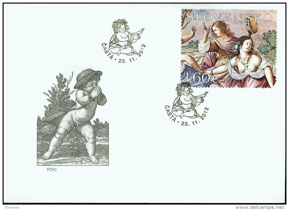 Slovakia 2012, FDC Cover Art Paintings Mi.# 697, Ref.bbzg - FDC