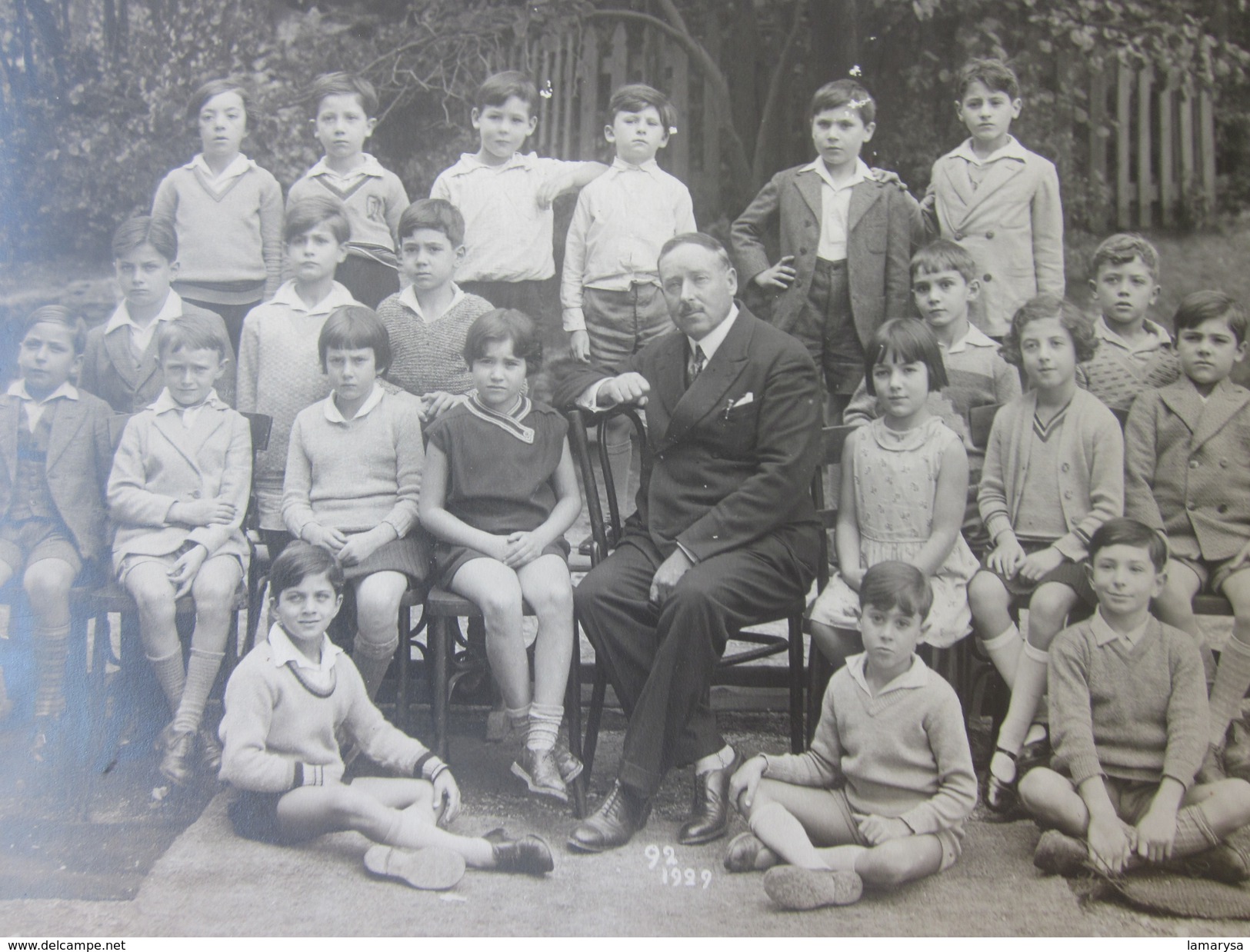 1929 M. Girard  5é2 Lycée Périer-Saint-Charles Par J. Fabre à Marseille--Photographie  Photos  Photo Originale école - Lieux