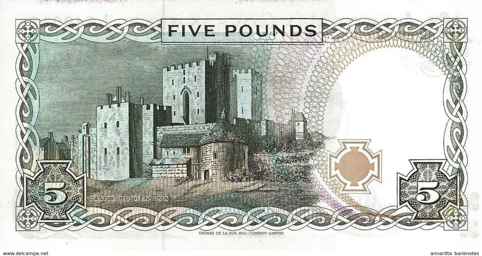 Isle Of Man 5 Pounds ND (1991), UNC (P-41b, B-115b) - 5 Pounds