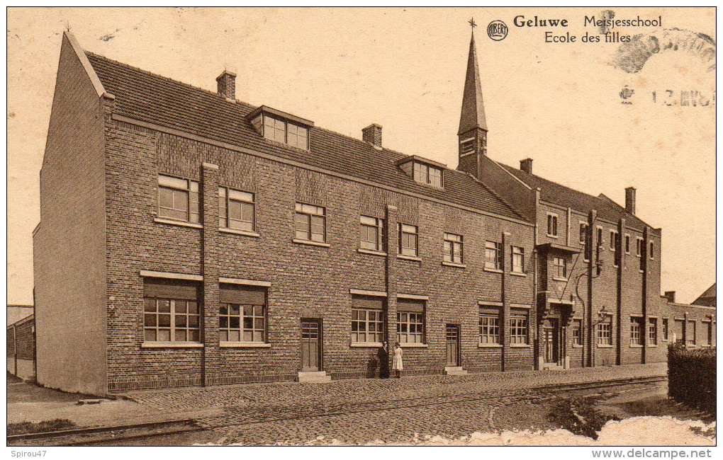 CPA GELUWE - MEISJESSCHOOL - ECOLE DES FILLES - Autres & Non Classés