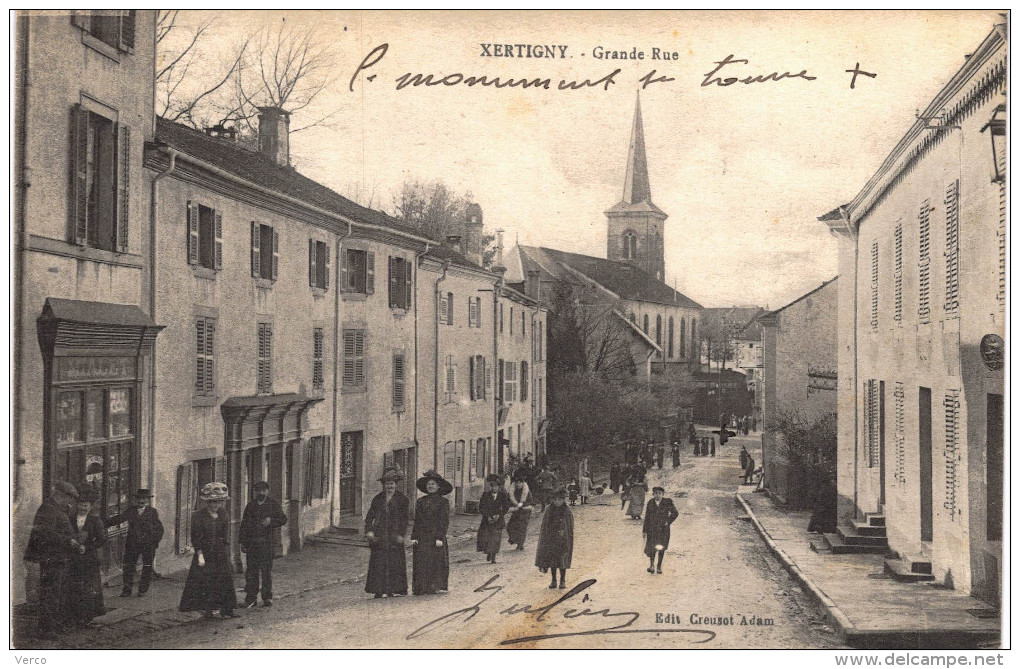 Carte Postale Ancienne De XERTIGNY - Xertigny