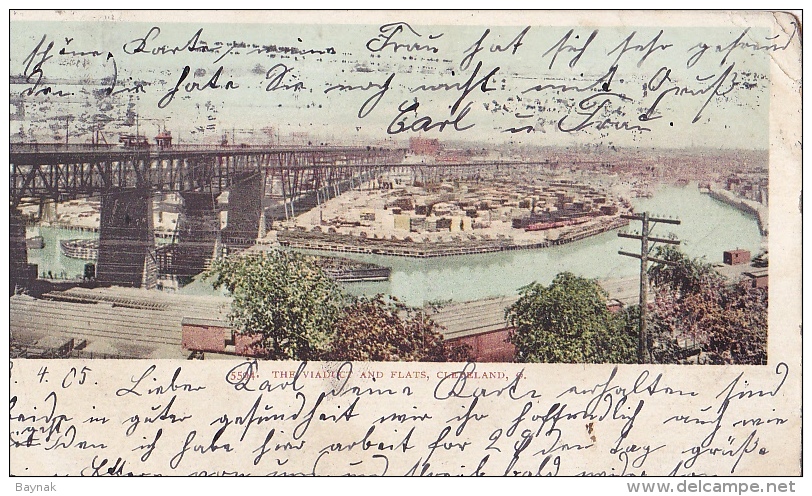USA102   --  CLEVELAND  --  THE VIADUCT AND FLATS   --  1905 - Cleveland