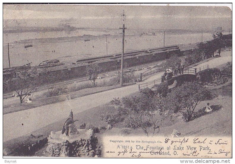 USA103   --  CLEVELAND  --  THE FOUNTAIN AT LAKE VIEW PARK   --  1906 - Cleveland