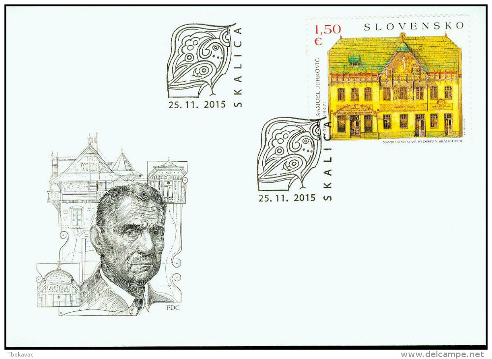 Slovakia 2015, FDC Cover House Of Culture Skalica Mi.# 779, Ref.bbzg - FDC