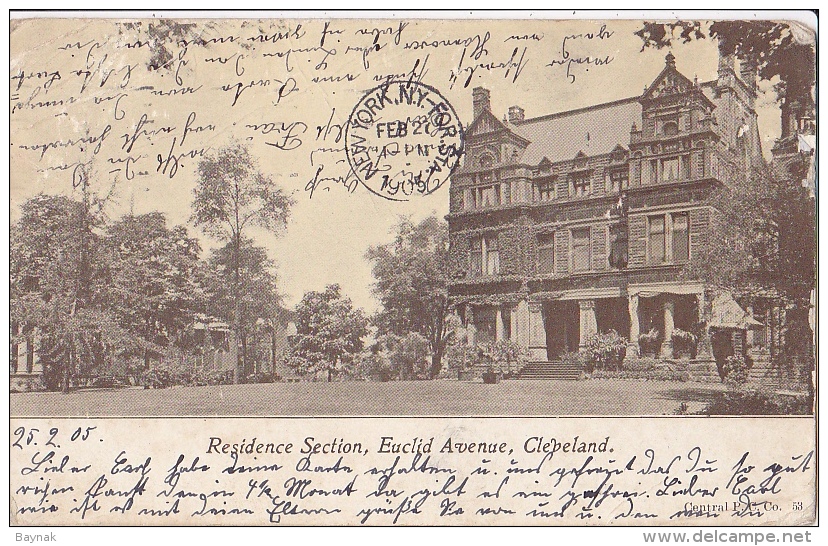 USA104   --  CLEVELAND  --  RESIDENCE SECTION, EUCLID AVENUE  --  1905 - Cleveland