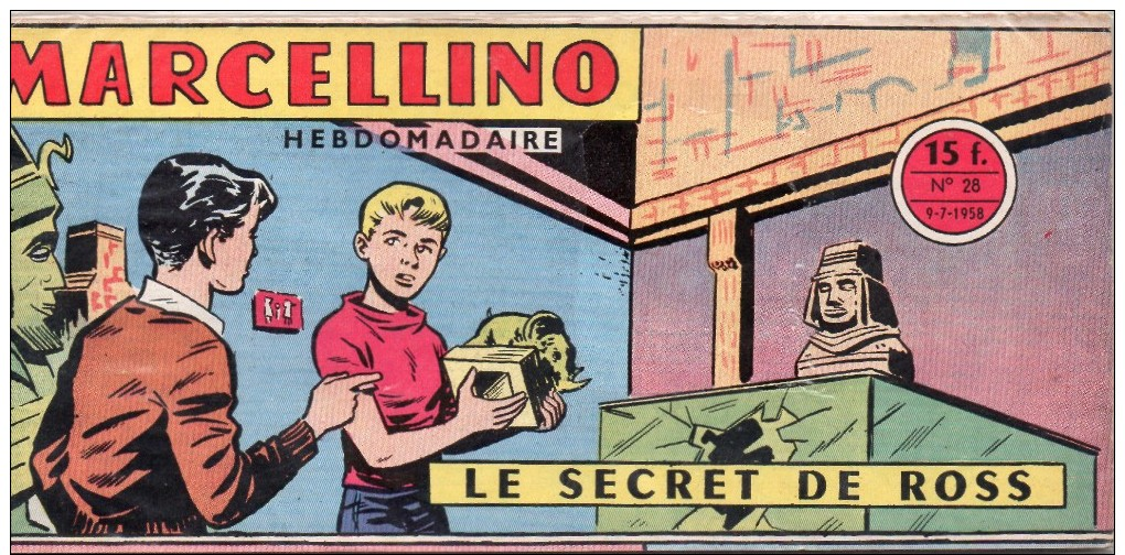 Récit Complet - Marcellino N°28 - Le Secret De Ross - 1958 - Petit Format