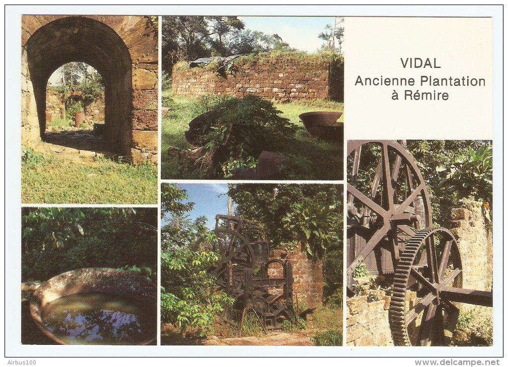 GUYANE FRANCAISE REMIRE VIDAL ANCIENNE PLANTATION ENTRÉE DU MOULIN MACHINE A VAPEUR  - NON CIRCULÉE - Autres & Non Classés