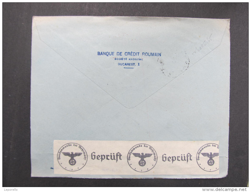 BRIEF Bucuresti 1940 Frankotype Freistempel Postfreistempel  /// R1365 - 1. Weltkrieg (Briefe)