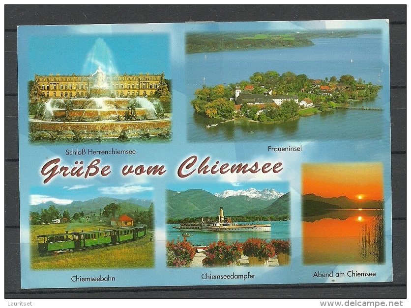 Deutschland Postkarte Chiemsee Gesendet Mit Marke - Chiemgauer Alpen