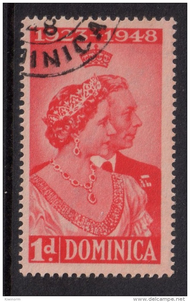 DOMINICA 1948 Royal Silver Wedding Omnibus - Very Fine Used - VFU -  6B1020 - Dominica (...-1978)