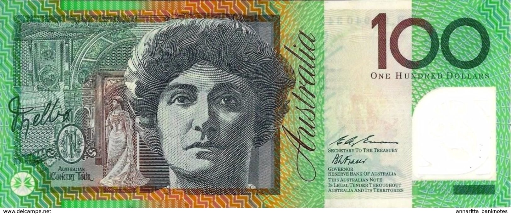 Australia 100 Dollars 1996, XF, P-55a, AU B223a  S/N BB 96940345 - 1992-2001 (billetes De Polímero)