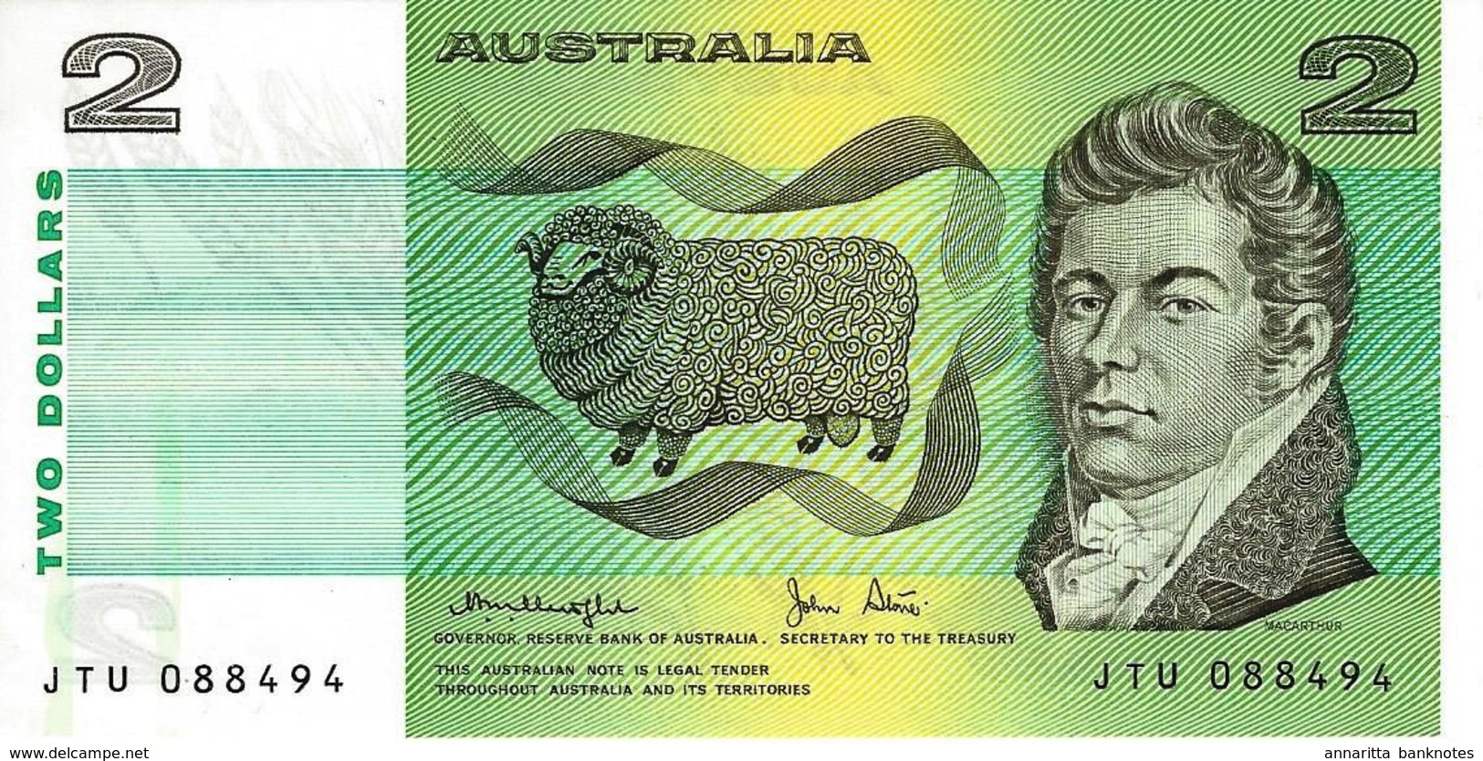 AUSTRALIA 2 DOLLARS ND (1979) P-43 UNC [ AU211e ] - 2005-... (polymer Notes)