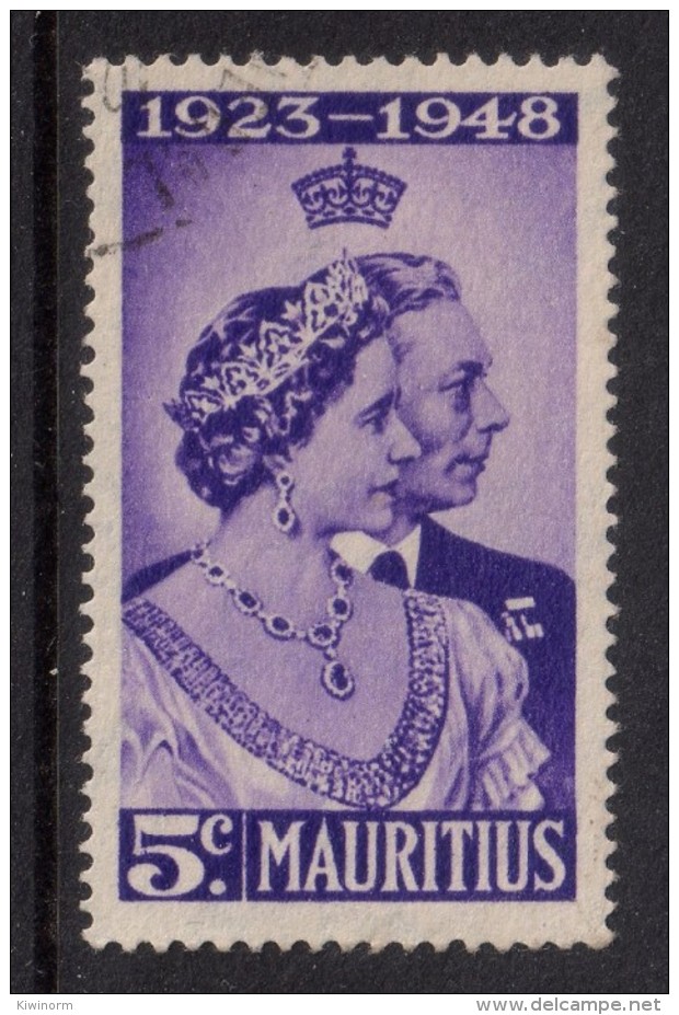 MAURITIUS 1948 Royal Silver Wedding Omnibus - Very Fine Used - VFU -  6B1050 - Mauritius (...-1967)