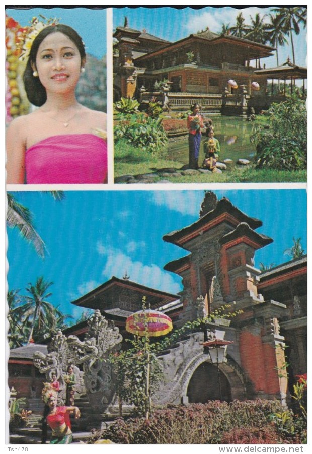 ASIE----INDONESIE--gadis Bali Dan Art Centre Di,bali--voir 2 Scans - Indonésie