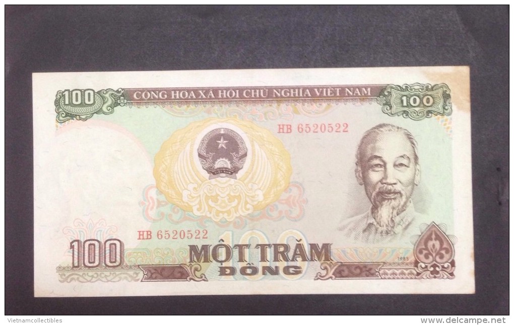 Vietnam Viet Nam 100 Dong EF Banknote / Billet 1985 -P#98 / 02 Images - Vietnam