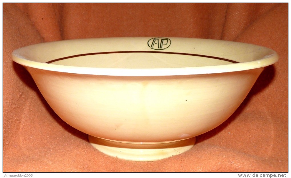 SUPERBE TRES ANCIEN RARE GRAND PLAT SALADIER EN FAIENCE DIAMETRE 31cm : 1980g Be - Autres & Non Classés