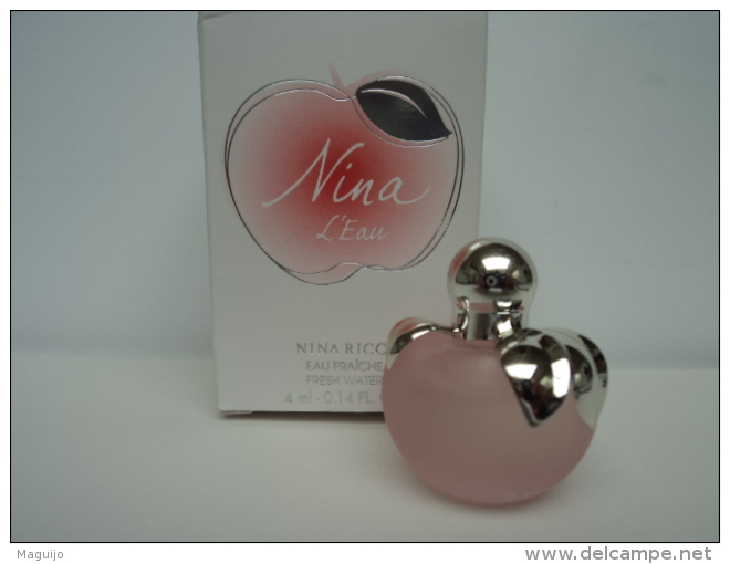 NINA RICCI "NINA: L'EAU"  MINI  EAU FRAICHE   4 ML  GRANDE BOITE ,IMPECCABLE LIRE ET VOIR !! - Mignon Di Profumo Donna (con Box)