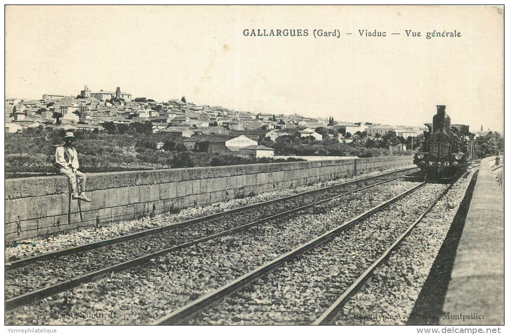 30 - GARD - Gallargues - Chemin De Fer - Train - Viaduc - Gallargues-le-Montueux