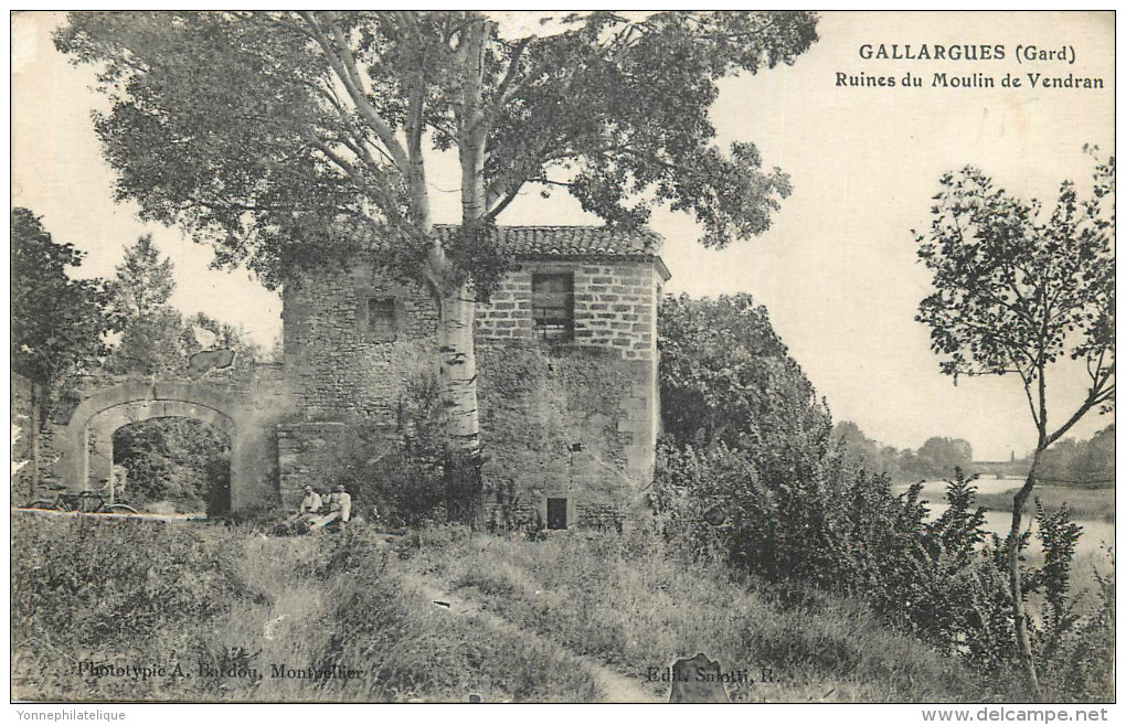 30 - GARD - Gallargues - Ruines Du Moulin De Vendran - Gallargues-le-Montueux