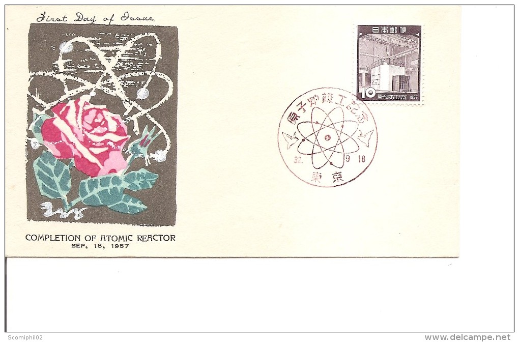 Atome ( FDC Du Japon De 1957 à Voir) - Atomenergie