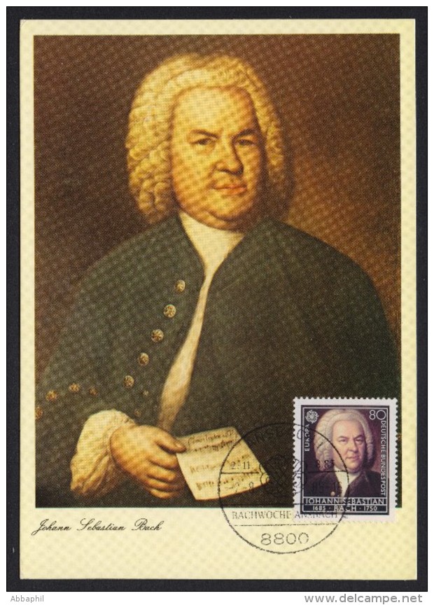 BRD 1985 MC MiNr 1249, J.S. Bach Mit SST  ANSBACH  V. 2.8.1985 - Sonstige & Ohne Zuordnung