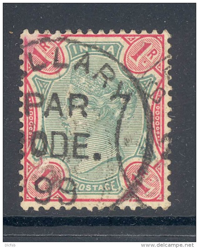 INDIA, Postmark BELLARY - 1882-1901 Empire