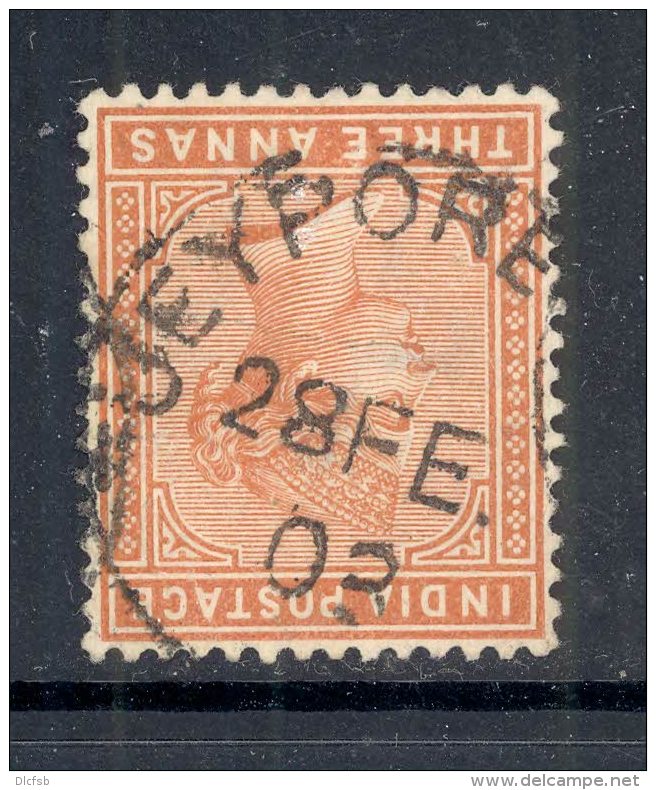 INDIA, Postmark JEYPORE - 1882-1901 Empire