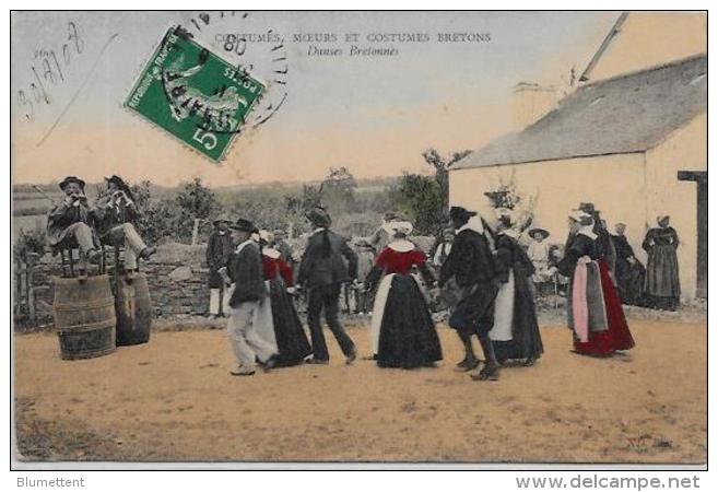 CPA Coutumes Moeurs Et Costumes Bretons Circulé CMCB 369 - Bretagne