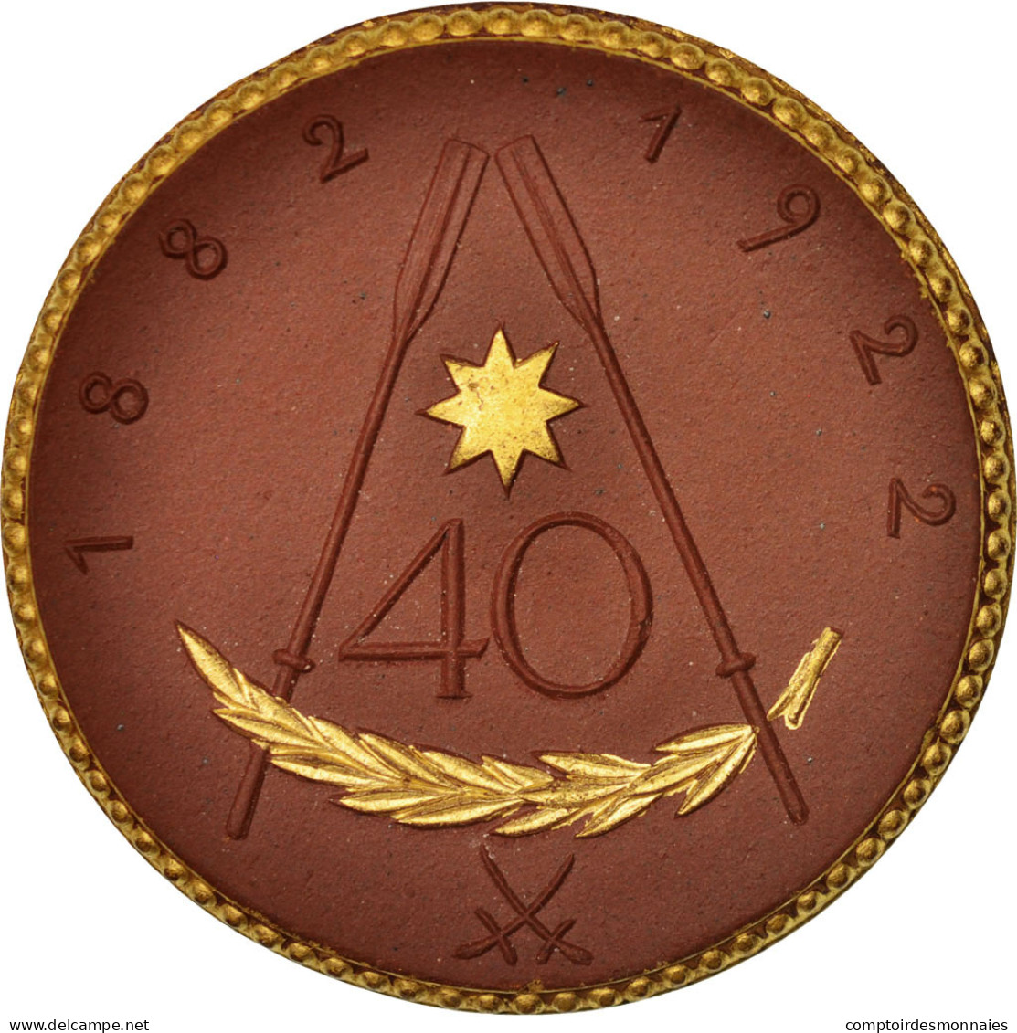 Monnaie, Allemagne, Medal, 1922, Meissen, SPL+, Porcelain, 42 - Monetari/ Di Necessità
